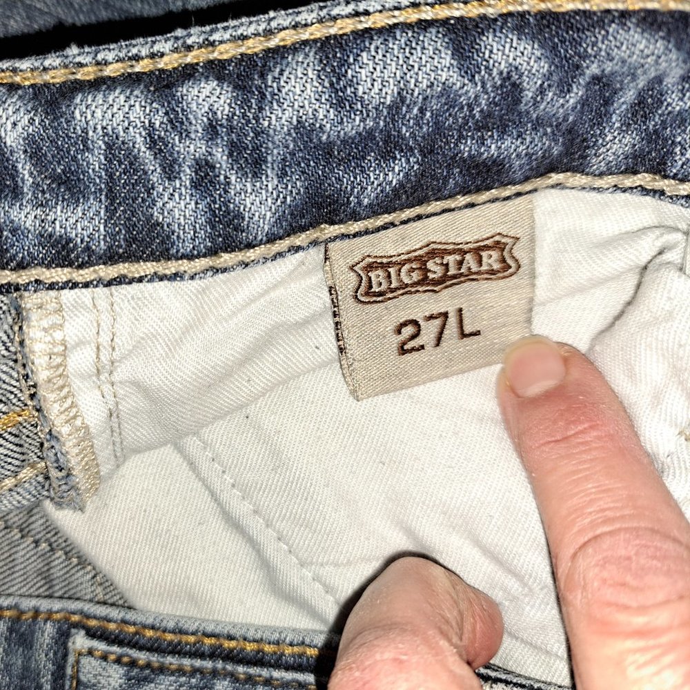 💫Big Star Casey Embroidered Distressed Jeans 27L - Picture 6 of 13